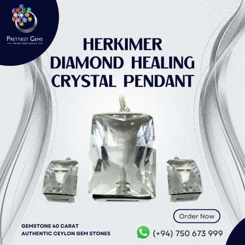 Herkimer Diamond Healing Crystal Pendant